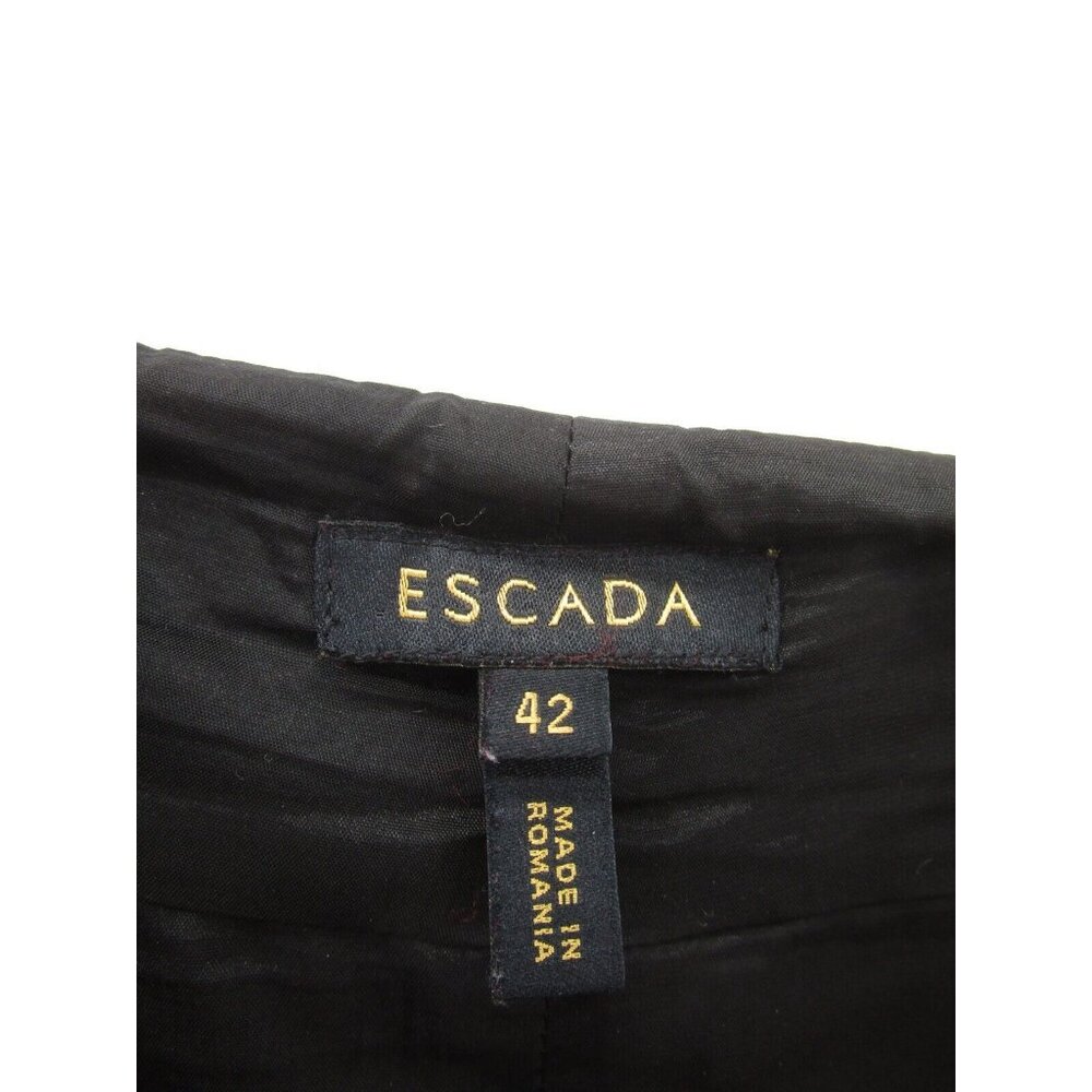 Escada Skirt 12 Wrap A-Line Full Zip Virgin Wool Blend Knit Career 42 - Picture 6 of 8